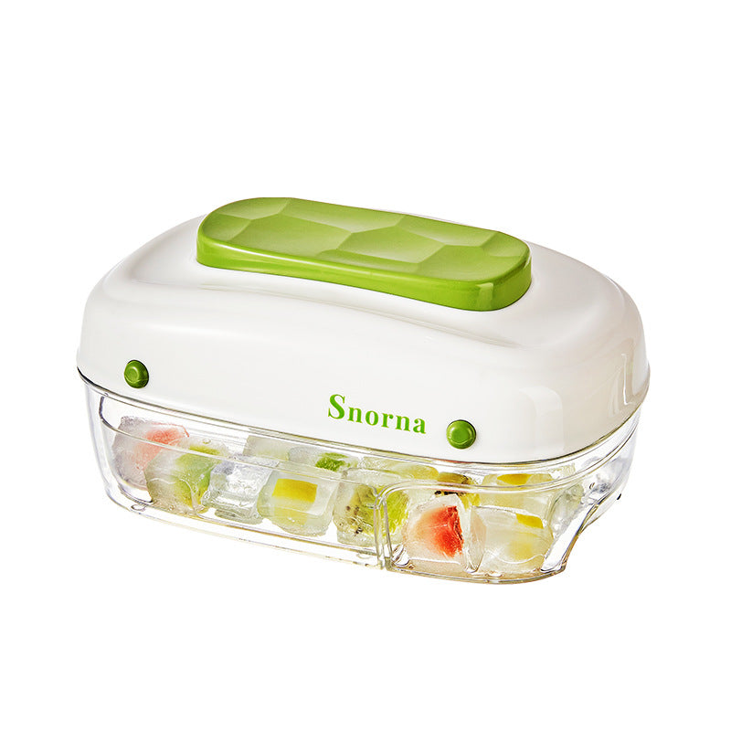 Ice Cube Tray with One-Press Release – BPA-Free, Stackable, Red or Mint Green