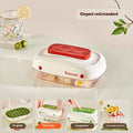 Ice Cube Tray with One-Press Release – BPA-Free, Stackable, Red or Mint Green