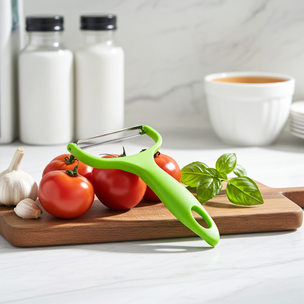 Handheld Vegetable Peeler & Slicer with Stainless Steel Blade